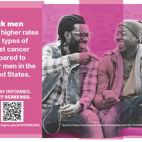 Breast Cancer and Black Men (Printable Postcard)