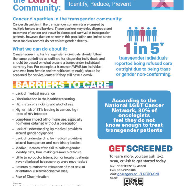Cancer in the LGBTQ Community (Print Flyer)