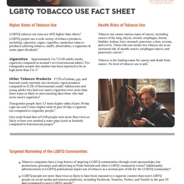 LGBTQ Tobacco Use Fact Sheet